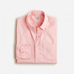 Warm Pink J.Crew Secret Wash cotton poplin shirt | J.Crew Factory | SGNVF5391