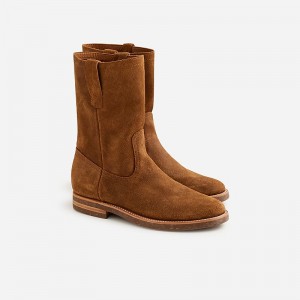 Waxed Snuff Suede J.Crew Hambleton X J.Crew Roper boots in roughout suede | J.Crew Factory | UDNCJ0615