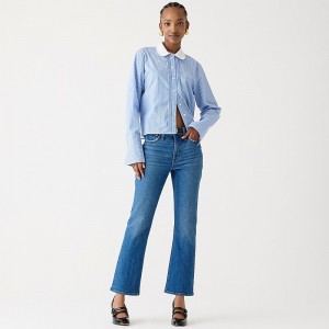 Wedgewood Wash J.Crew 9" demi-boot crop jean | J.Crew Factory | OWGKC5106