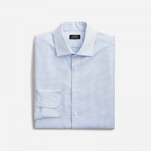 White Blue Royal Dobby J.Crew Slim-fit Ludlow Premium fine cotton dress shirt in dobby | J.Crew Factory | VNAES1397