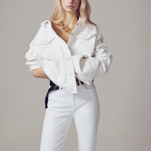 White Denim J.Crew New classic denim jacket in white | J.Crew Factory | GTQXS8156