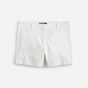 White J.Crew 4" stretch chino short | J.Crew Factory | FJPYU1849