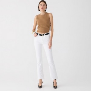 White J.Crew 9" demi-boot crop jean | J.Crew Factory | HIGYA2036