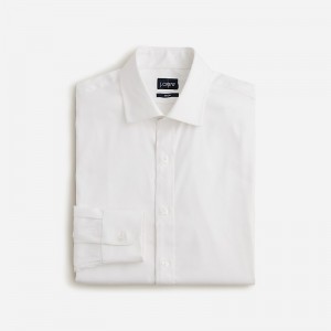 White J.Crew Bowery performance stretch dress shirt with spread collar | J.Crew Factory | UDJPL9406