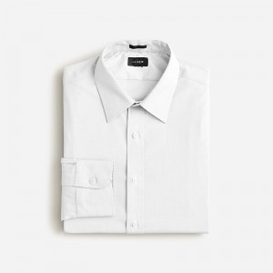 White J.Crew Bowery wrinkle-free dress shirt with point collar | J.Crew Factory | NYEPQ1723