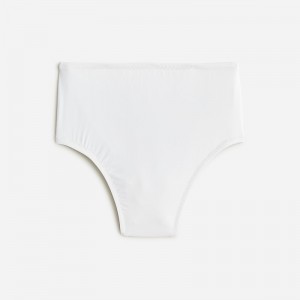 White J.Crew High-rise bikini bottom | J.Crew Factory | SJVFR2578