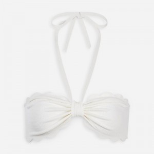 White J.Crew MARYSIA Chesapeake bikini top | J.Crew Factory | UDMCI4893