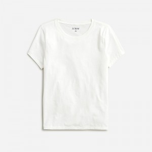 White J.Crew Pima cotton slim-fit T-shirt | J.Crew Factory | JIXRF3419