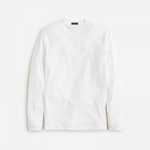 White J.Crew Relaxed long-sleeve premium-weight cotton T-shirt | J.Crew Factory | MUDIR8476