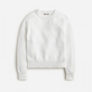 White J.Crew Relaxed pullover sweater | J.Crew Factory | YIRLF5980