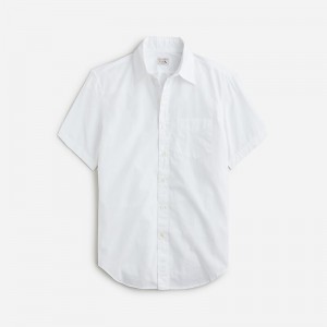 White J.Crew Relaxed short-sleeve midweight denim shirt | J.Crew Factory | LOJAR9456