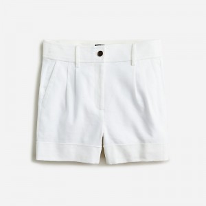 White J.Crew Remi short in stretch linen blend | J.Crew Factory | EDGRU3247