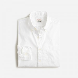 White J.Crew Secret Wash cotton poplin shirt | J.Crew Factory | QESNC6325