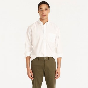 White J.Crew Slim Secret Wash organic cotton poplin shirt | J.Crew Factory | IBXTO4690