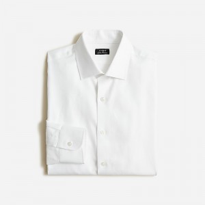 White J.Crew Slim-fit Ludlow Premium fine cotton dress shirt in dobby | J.Crew Factory | PMEZL0715