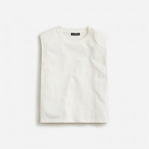 White J.Crew Structured muscle T-shirt mariner cotton | J.Crew Factory | XZDIG5072