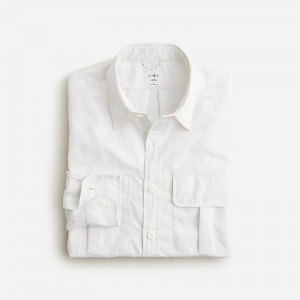 White J.Crew Sun shirt in recycled nylon | J.Crew Factory | TINLY5197