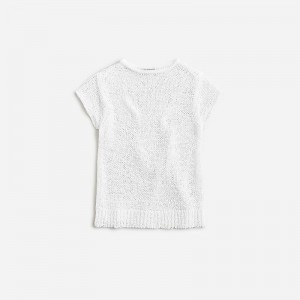 White J.Crew Textured sweater-tee | J.Crew Factory | SFYXG9186