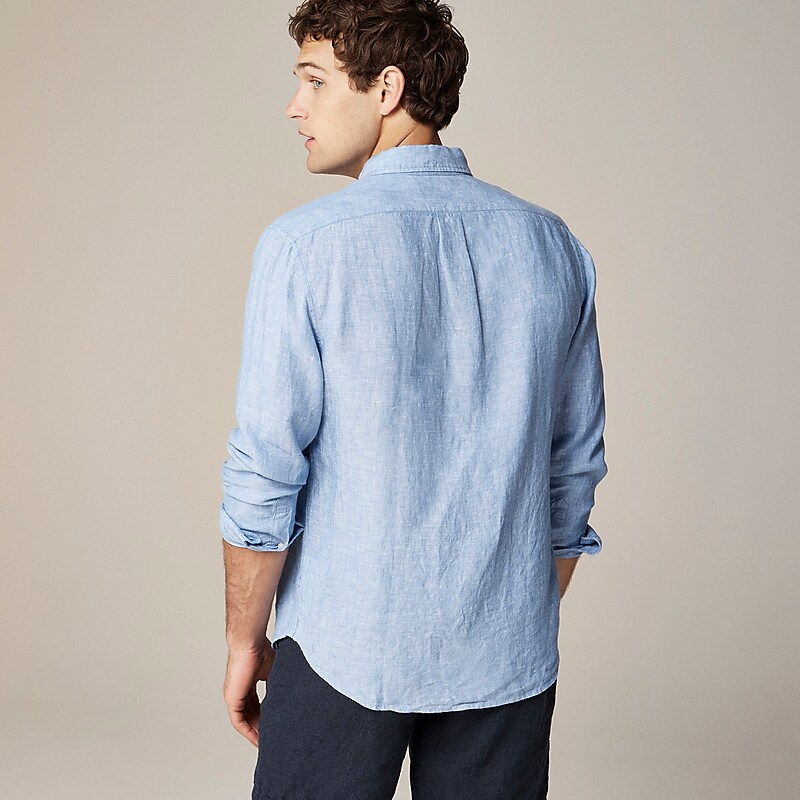 Amalfi Blue Linen Yd J.Crew Baird McNutt Irish linen shirt | J.Crew Factory | ZYJXT8705