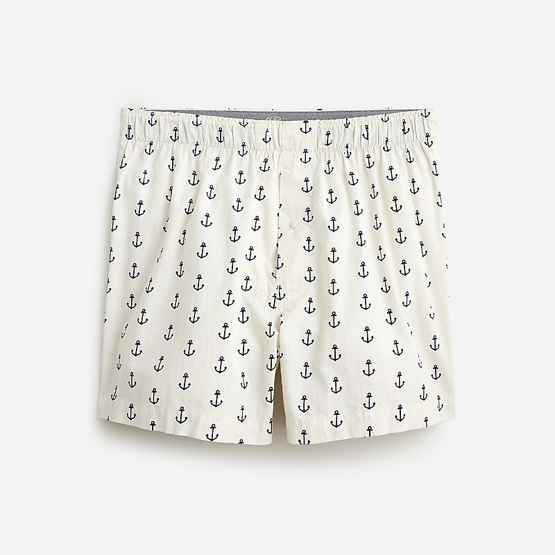 Anchor White Navy J.Crew Printed boxers | J.Crew Factory | NJQHG7419