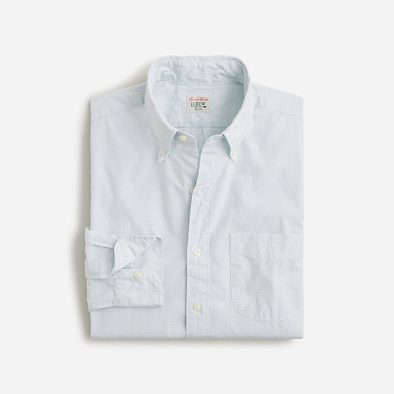 Arthur White Blue J.Crew Secret Wash cotton poplin shirt | J.Crew Factory | CSWXQ5904