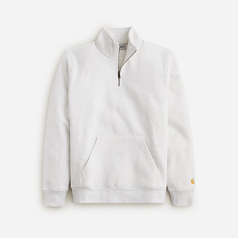 Ash Heather Gold J.Crew Carhartt® Work in Progress Chase quarter-zip sweatshirt | J.Crew Factory | AJKYO5901