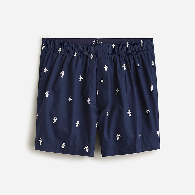 Astronaut Critter Navy J.Crew Printed boxers | J.Crew Factory | QOENB0257