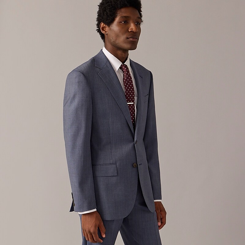 Atlantic Blue J.Crew Crosby Classic-fit suit jacket in Italian stretch worsted wool blend | J.Crew Factory | MFUKX0471