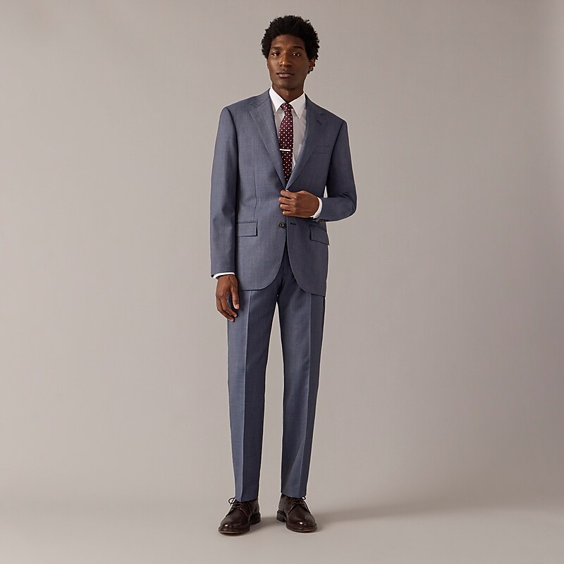 Atlantic Blue J.Crew Crosby Classic-fit suit jacket in Italian stretch worsted wool blend | J.Crew Factory | MFUKX0471