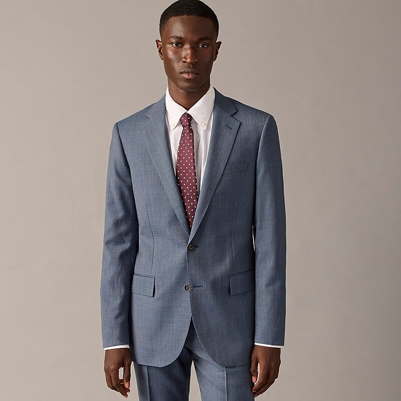 Atlantic Blue J.Crew Ludlow Slim-fit suit jacket in Italian stretch worsted wool | J.Crew Factory | XKBEJ6124