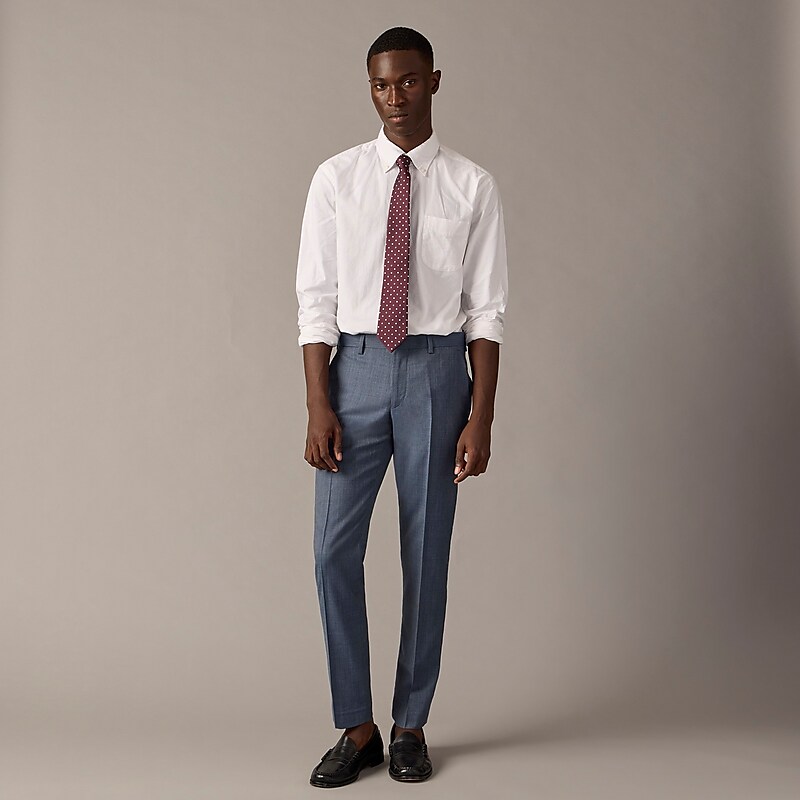 Atlantic Blue J.Crew Ludlow Slim-fit suit pant in Italian stretch worsted wool | J.Crew Factory | ZYVRM1820