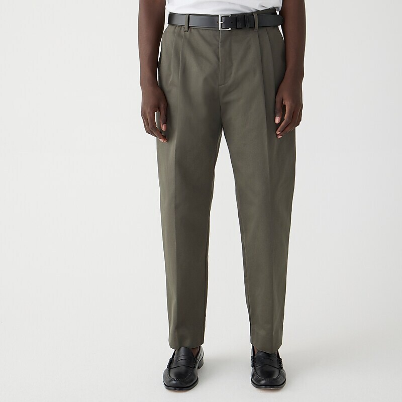 Beech Green J.Crew Norse Projects™ Christopher pleated pant in Italian cotton gabardine | J.Crew Factory | VFDRC6920