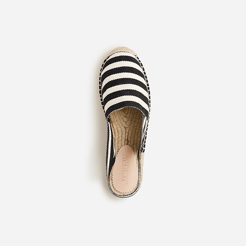 Black Ivory J.Crew Made-in-Spain slingback espadrille sandals | J.Crew Factory | ZTHRL5637