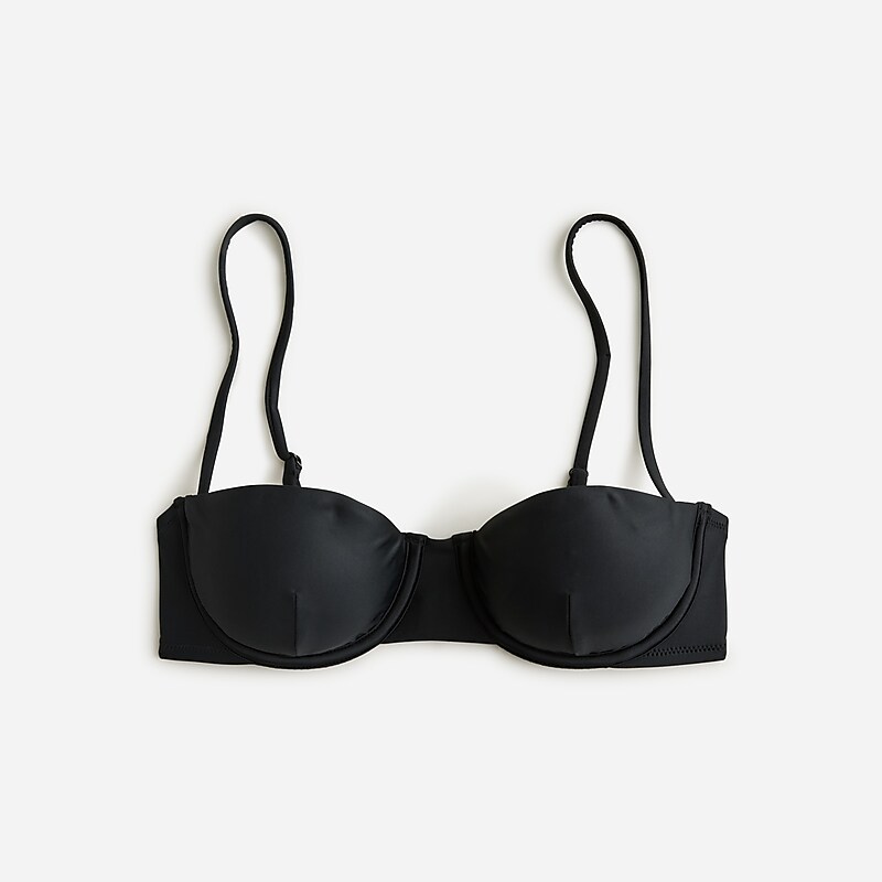 Black J.Crew Balconette underwire bikini top | J.Crew Factory | AZQKG4179