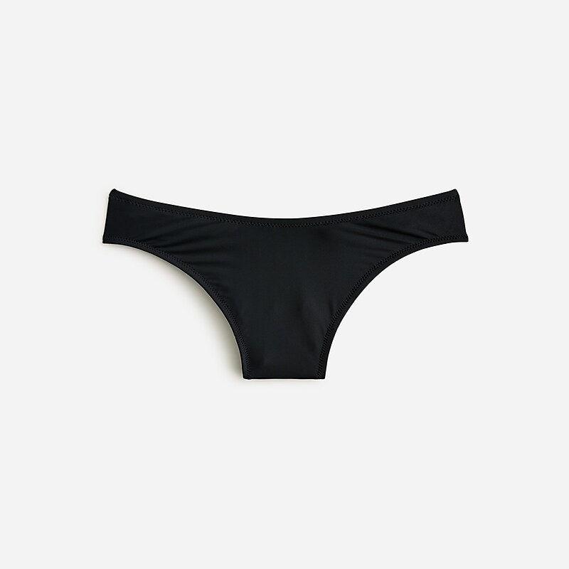 Black J.Crew Belted \'90s high-leg bikini bottom | J.Crew Factory | ZHIPO7140