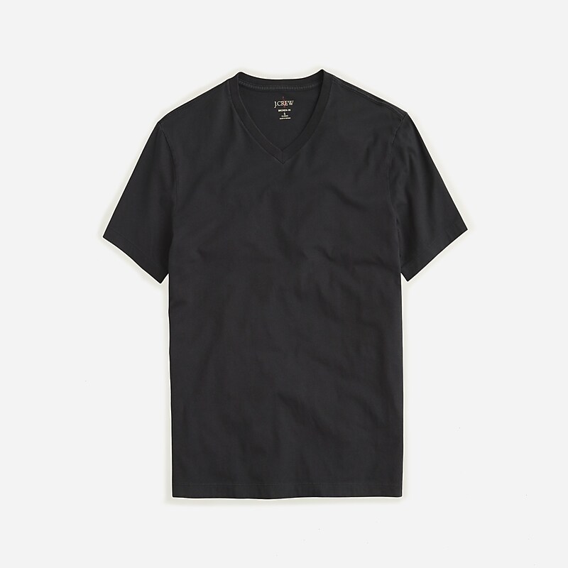 Black J.Crew Broken-in V-neck T-shirt | J.Crew Factory | LXCET3165