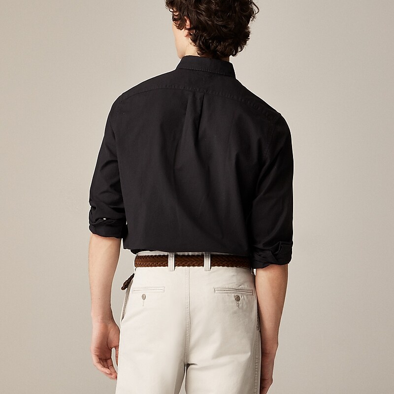 Black J.Crew Broken-in garment-dyed organic cotton oxford shirt | J.Crew Factory | BLUSI5913