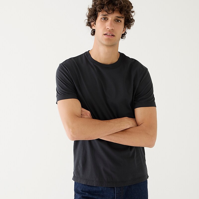 Black J.Crew Broken-in short-sleeve T-shirt | J.Crew Factory | TFYCA7235