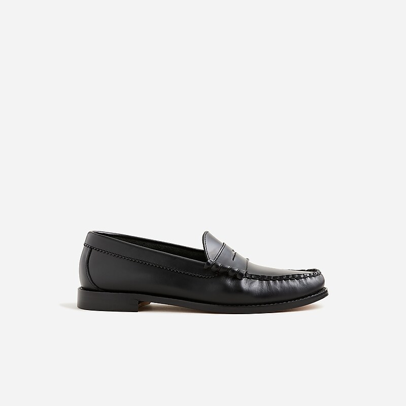 Black J.Crew Camden loafers with leather soles | J.Crew Factory | NQFZB8916