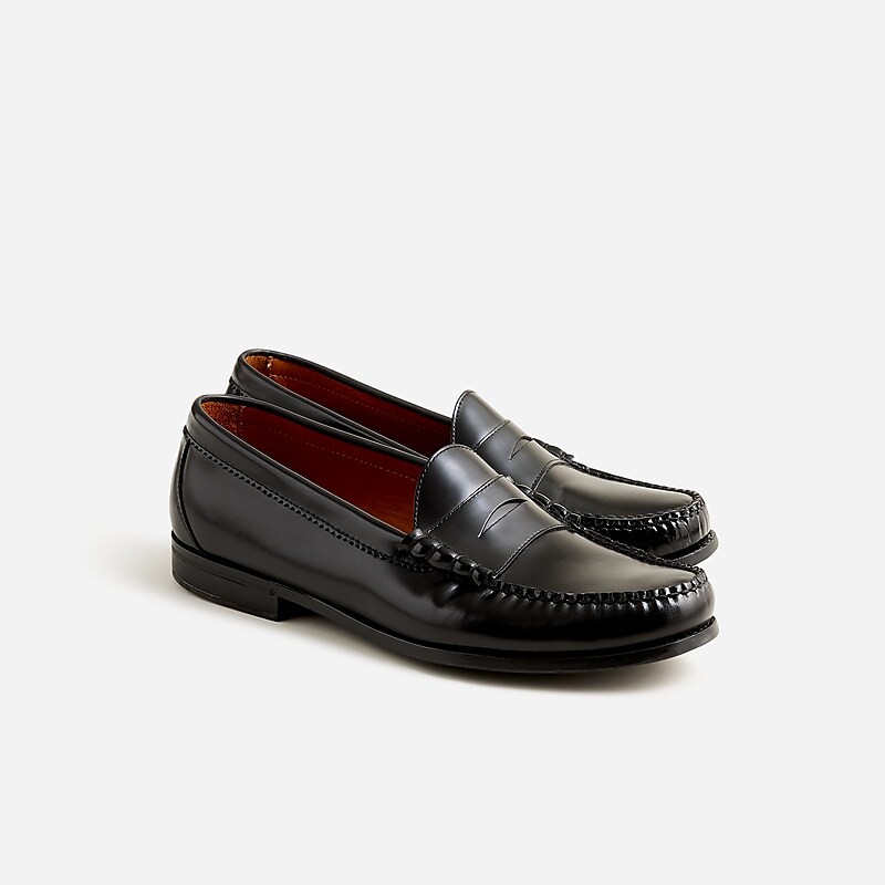 Black J.Crew Camden loafers with leather soles | J.Crew Factory | NQFZB8916