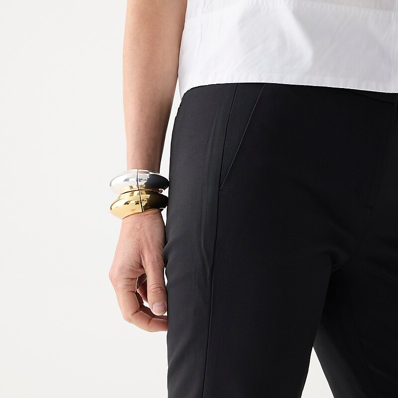 Black J.Crew Cameron slim crop pant in Italian stretch wool blend | J.Crew Factory | GJLFC1672