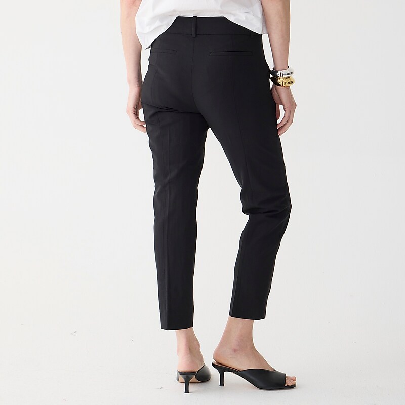 Black J.Crew Cameron slim crop pant in Italian stretch wool blend | J.Crew Factory | GJLFC1672