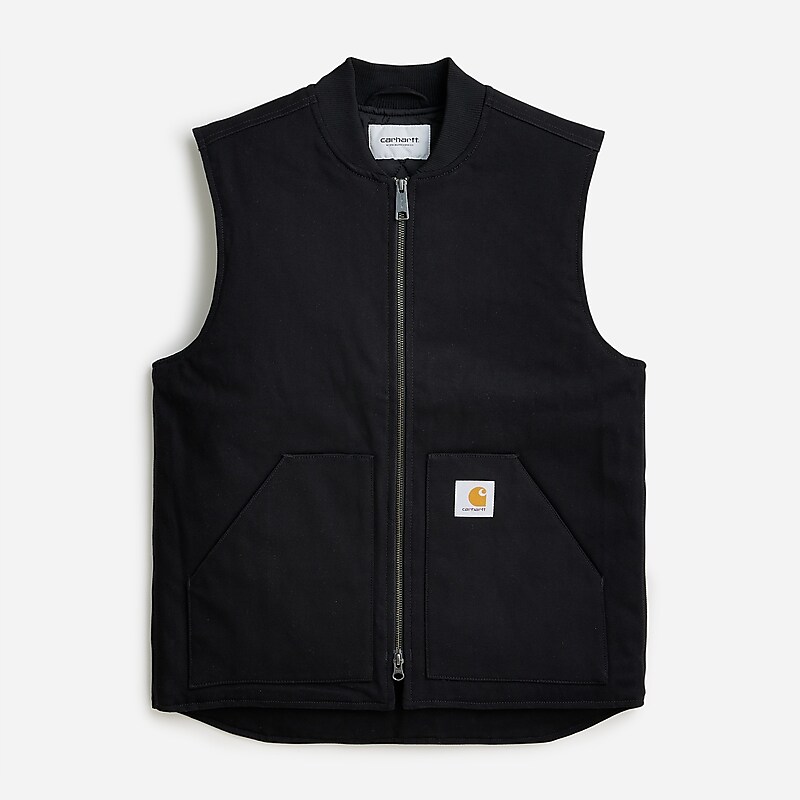 Black J.Crew Carhartt® Work in Progress work vest | J.Crew Factory | XIBJC8067