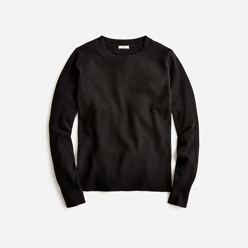 Black J.Crew Cashmere classic-fit crewneck sweater | J.Crew Factory | KSGQR8196