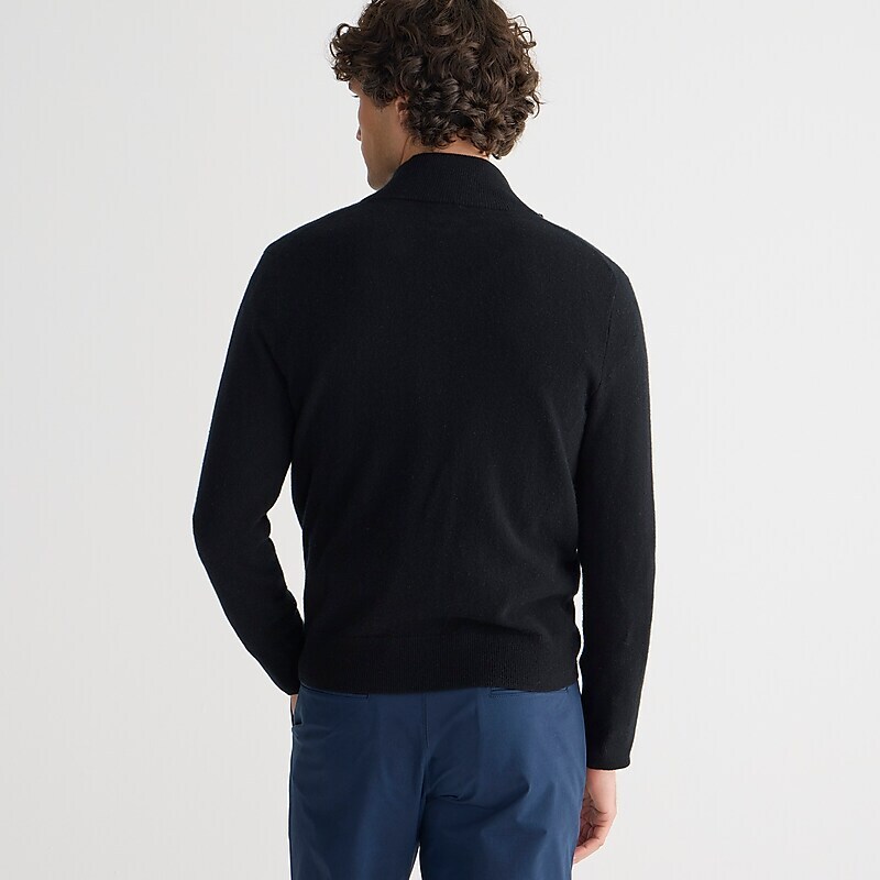 Black J.Crew Cashmere full-zip sweater | J.Crew Factory | PEWHX7980