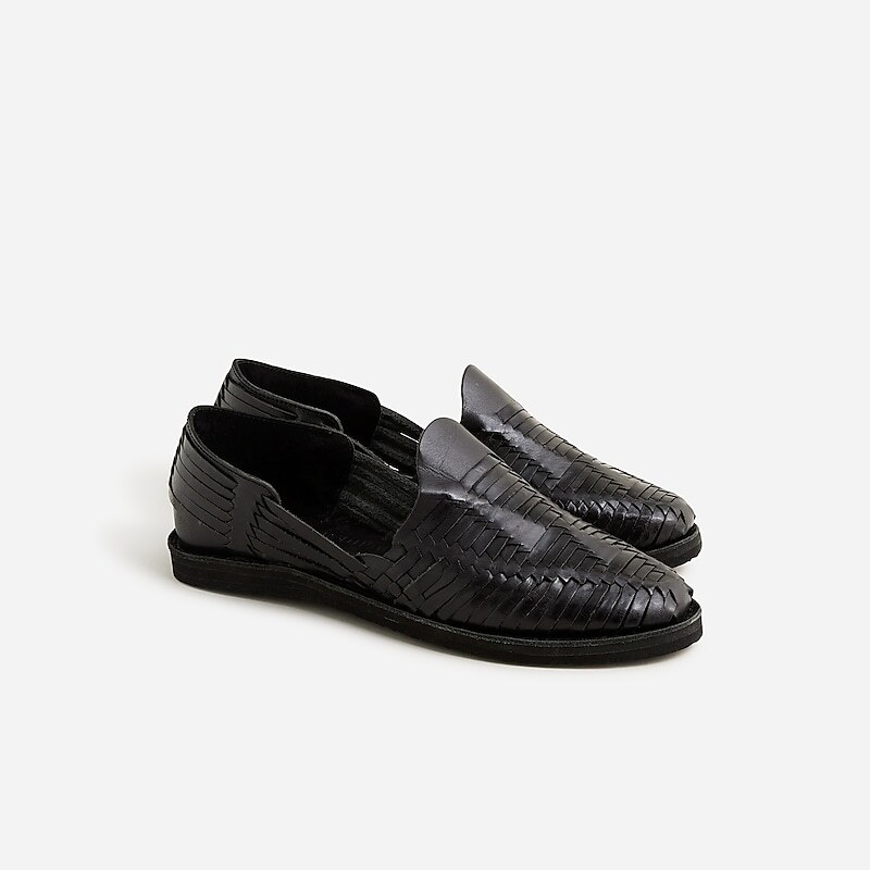 Black J.Crew Chamula™ Cancún huaraches | J.Crew Factory | GWHLE1874