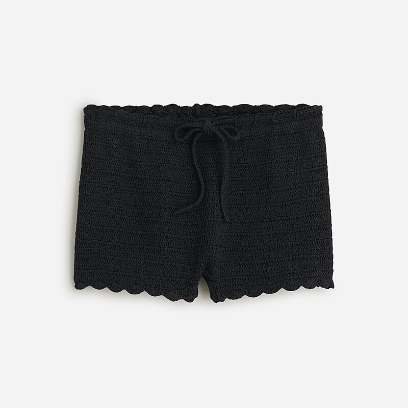 Black J.Crew Crochet mini short | J.Crew Factory | BNFTX2536