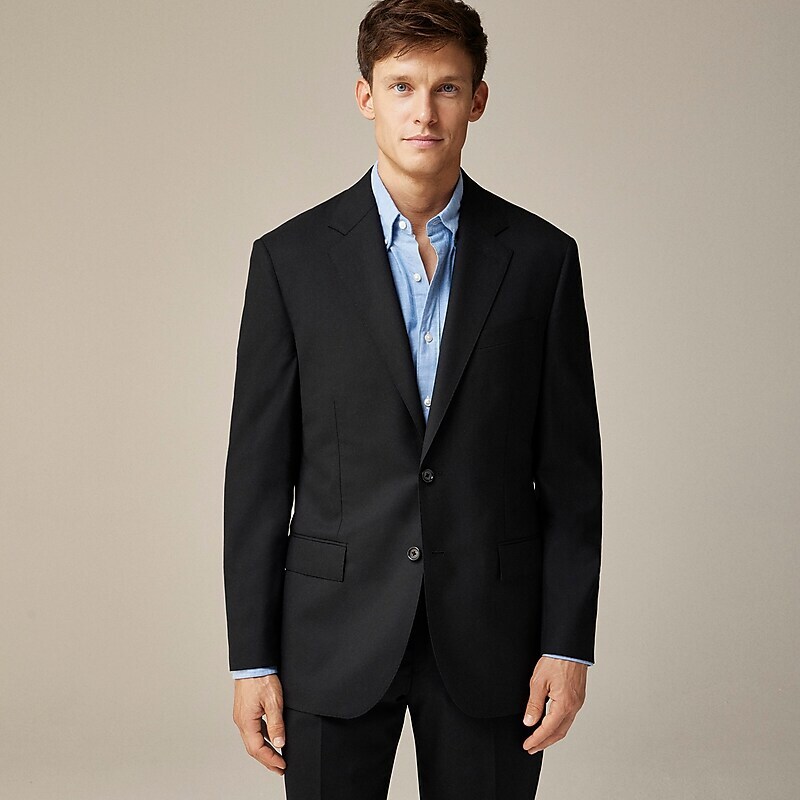 Black J.Crew Crosby Classic-fit suit jacket in Italian wool | J.Crew Factory | YBRAH9081