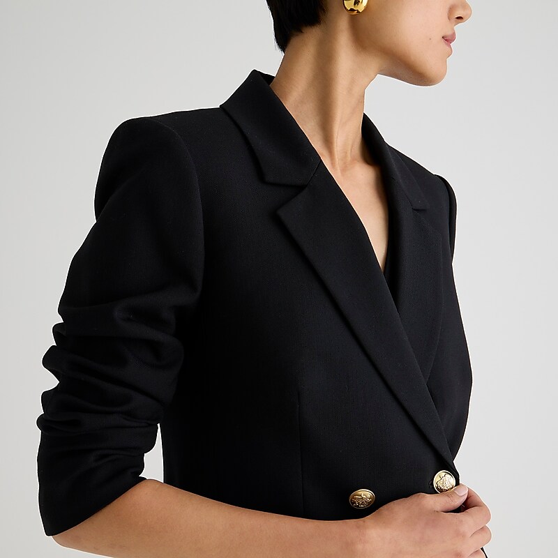 Black J.Crew Devon blazer in Italian city wool blend | J.Crew Factory | YHETD2509