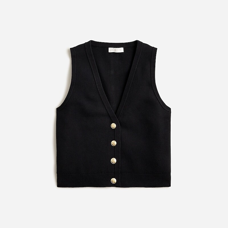 Black J.Crew Emilie sweater-vest | J.Crew Factory | EUWFT3605